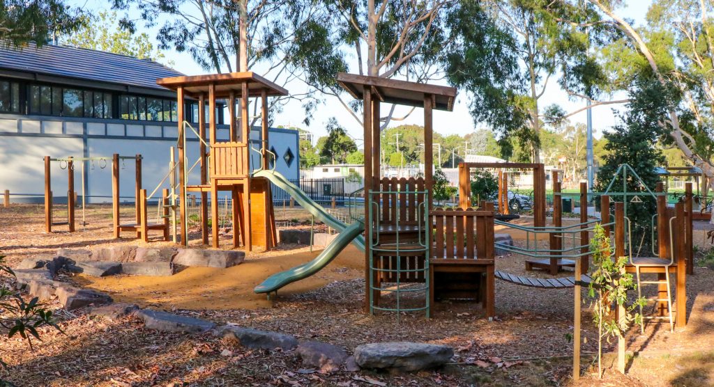 Timber community playground