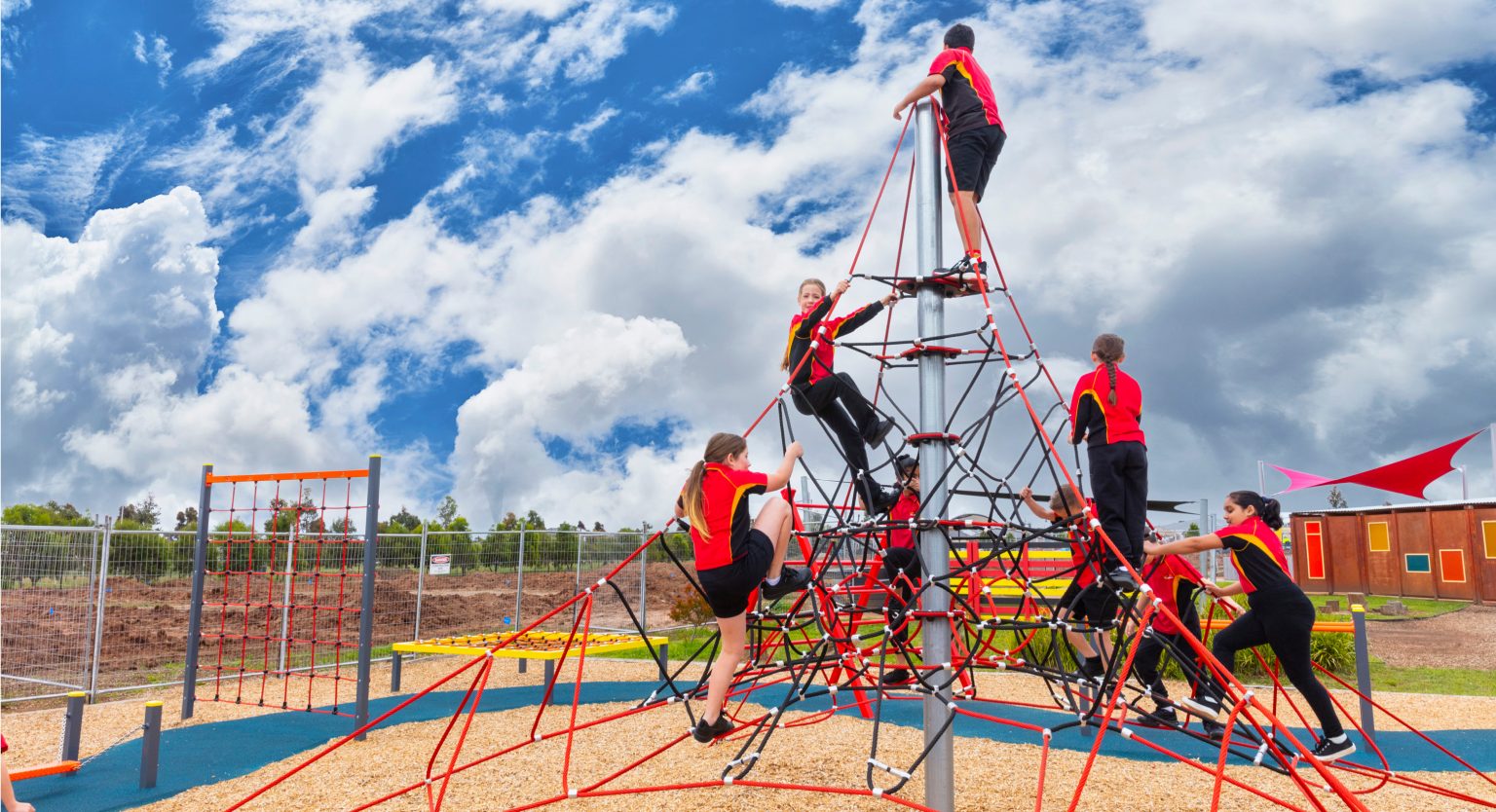 Hexagonal Rope Playground How Rope Playgrounds Benefit Students | adventure+